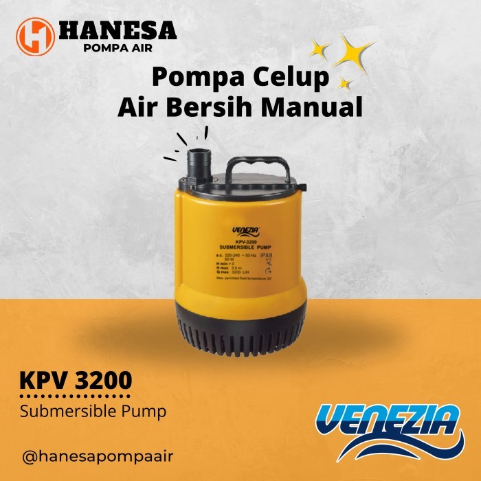 Venezia KPV 3200 Pompa Celup Air Bersih
