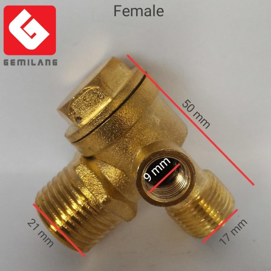 Check Valve Kompresor  3/4 dan 1 Hp Portable Drat Dalam