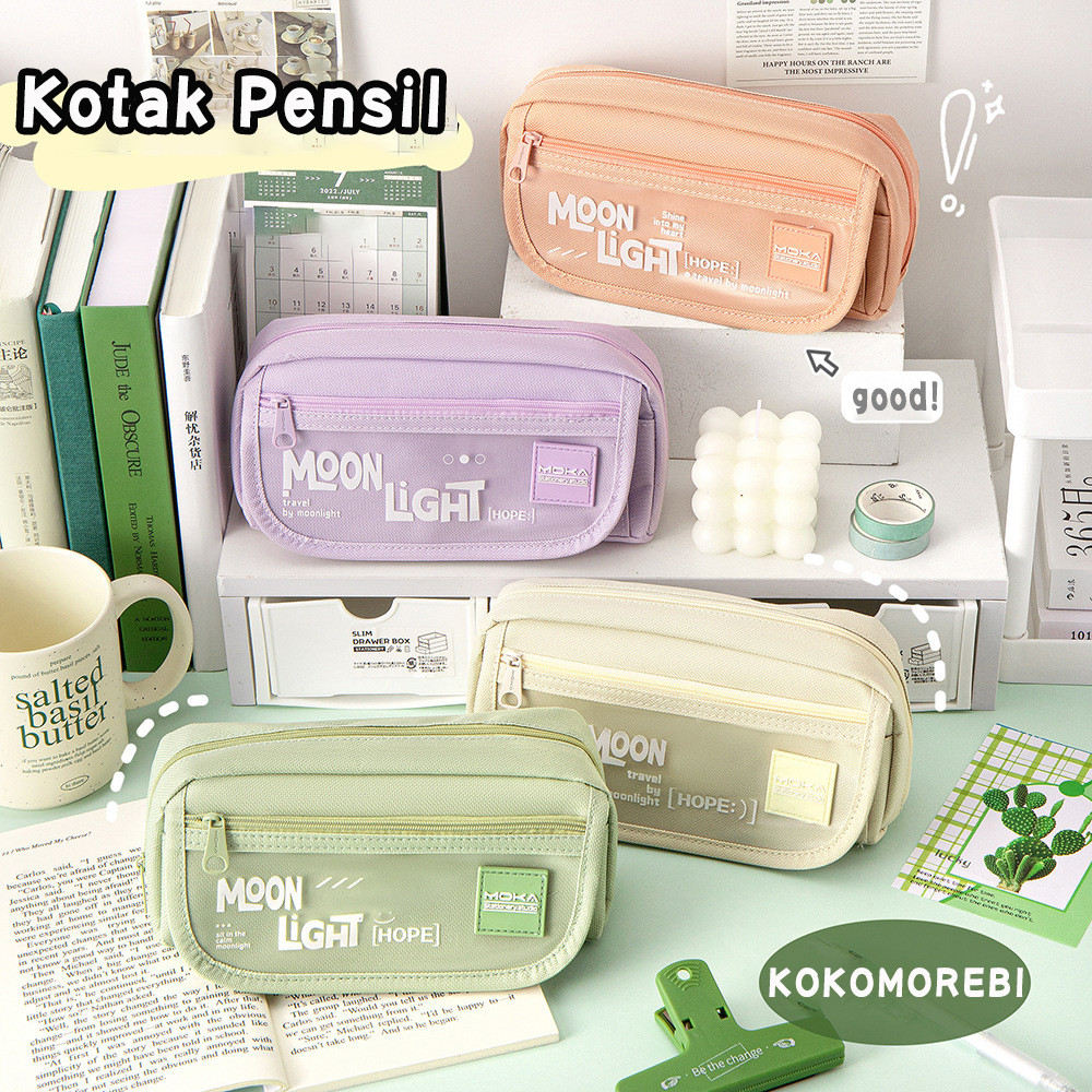 

【MOREBI】Kotak Pensil KAPASITAS BESAR Kotak Pensil Aesthetic Tas Pencil Pencil Case Kapasitas Besar Alat Tulis Pen Bag Pouch Holder