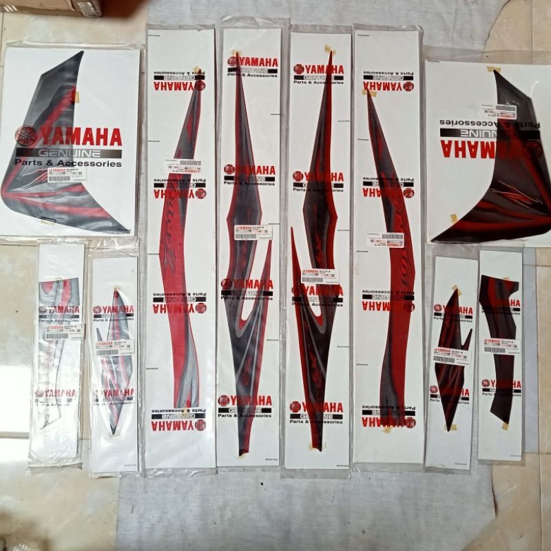 striping stiker Yamaha Jupiter z new robot 2010 MERAH original YGP