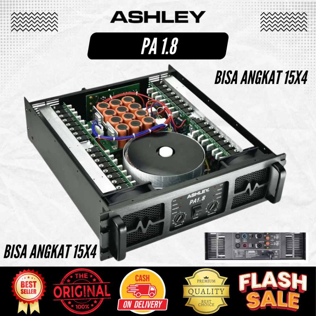 Power Amplifier Ashley PA 1.8 Class GB Bisa Angkat 15x4