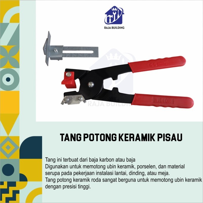 Tang Potong Keramik Pisau / Tang Potong Keramik Roda / Tang Potong Kaca dan Keramik / Tang Potong Pi