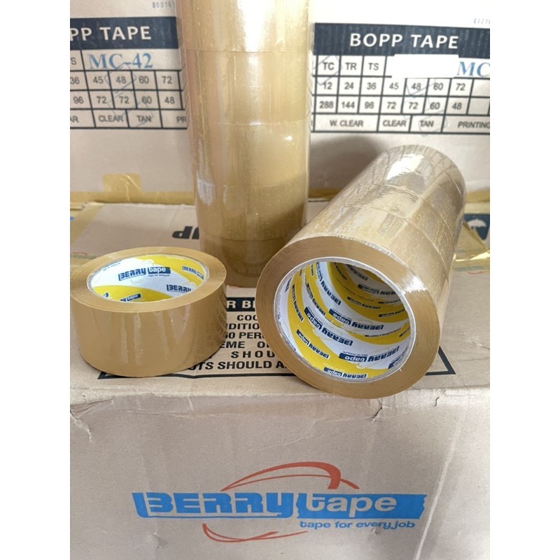 

[UZ] BISA COD Lakban coklat BerryTape 48mm x 90/97yard t-9