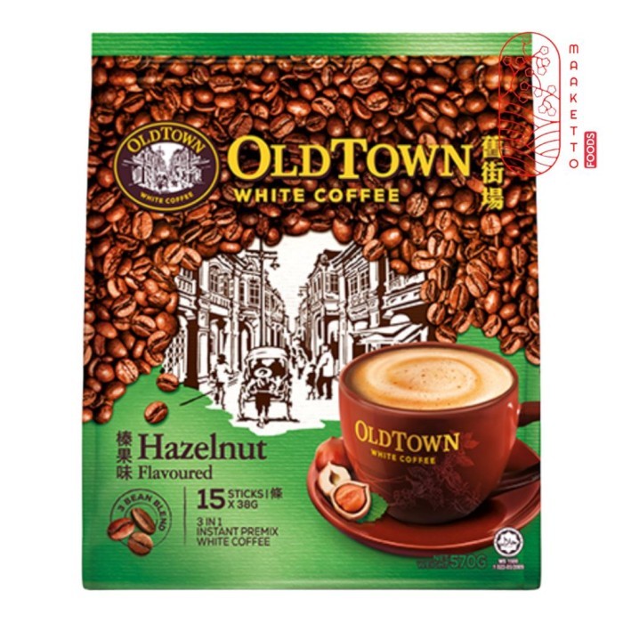 

Old Town White Coffee Classic Hazelnut 2 in 1 Less Sugar/Kopi Old Town - EXTRA RICH