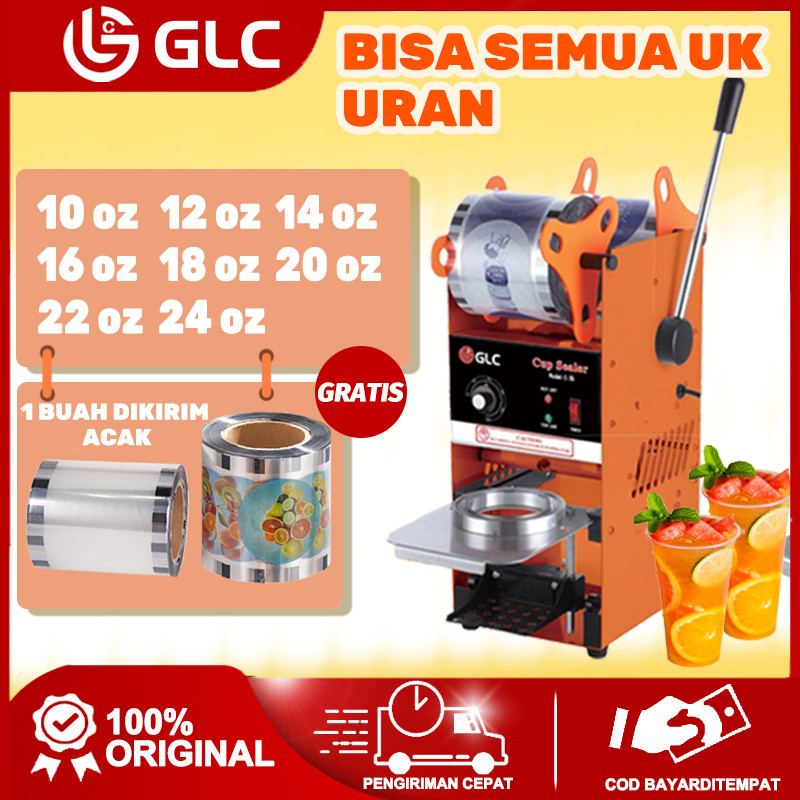 GLC Mesin Cup Sealer Mesin Press Gelas Plastik bisa  Sealing Machine Alat penutup minuman Mesin Sege