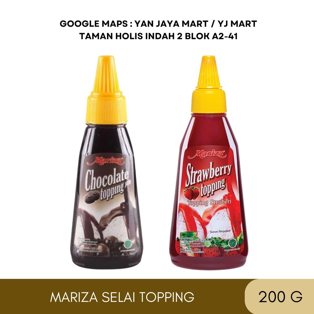 

Mariza Selai Topping / Topping Makanan Dan Minuman Rasa Stroberi / Coklat 200gr
