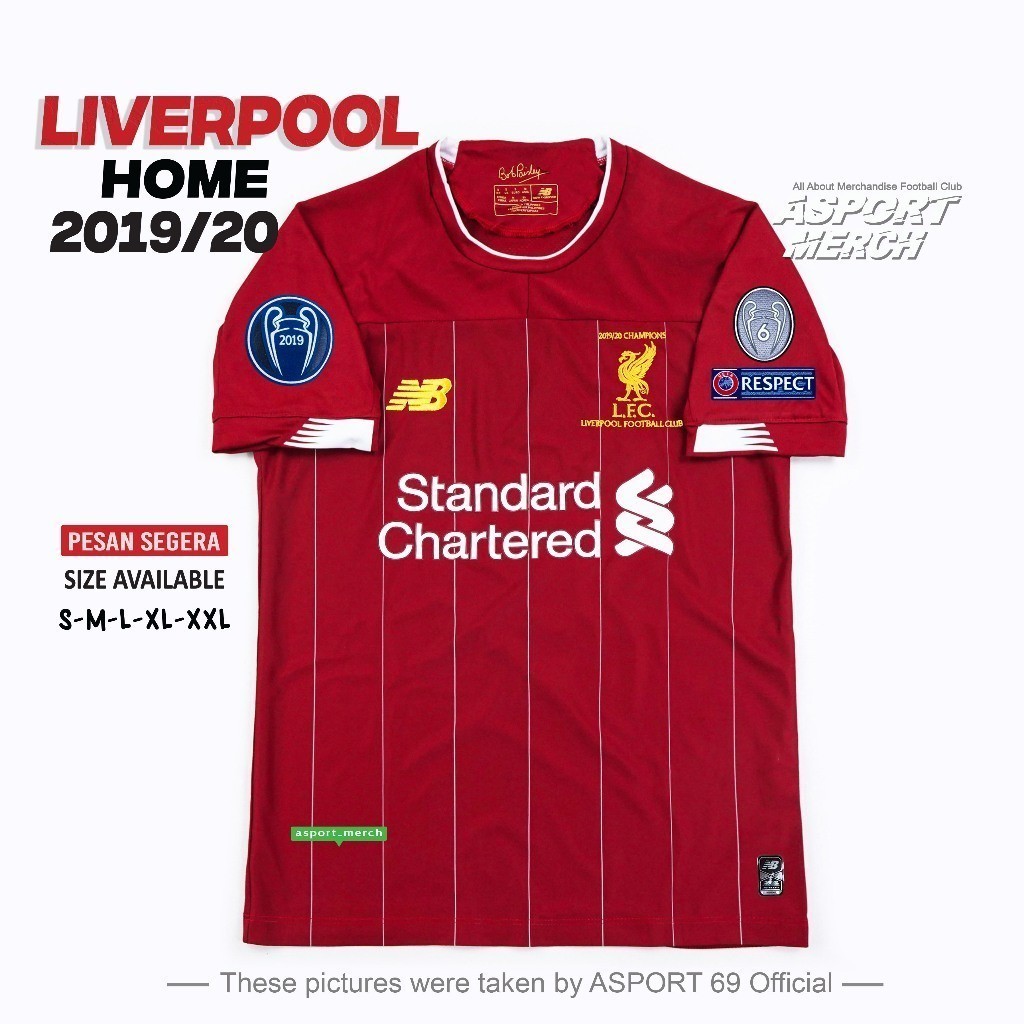 JERSEY BOLA LIVERPOOL HOME 2019 2020 JERSI LFC HOME 19 20
