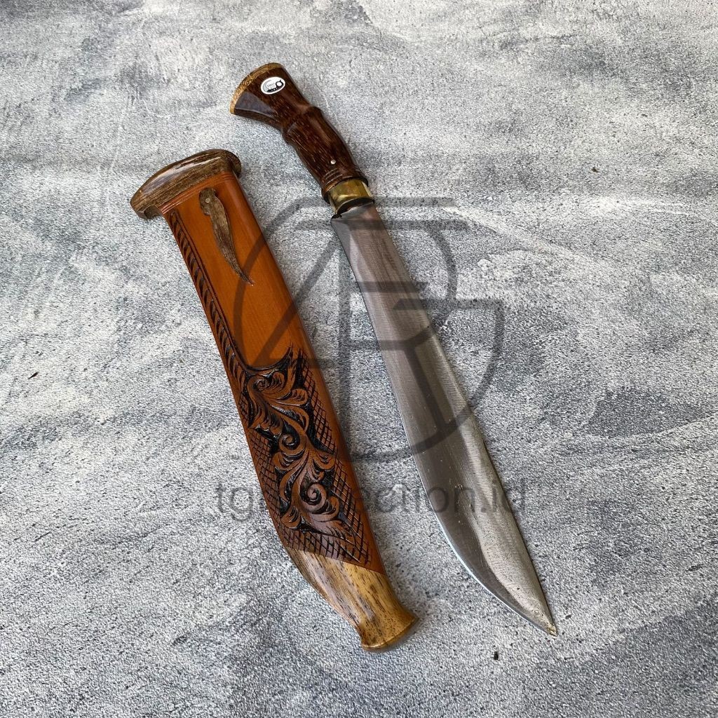 TGR pisau kukri full ukir keren bahan baja per asli cibatu super tajam multifungsi