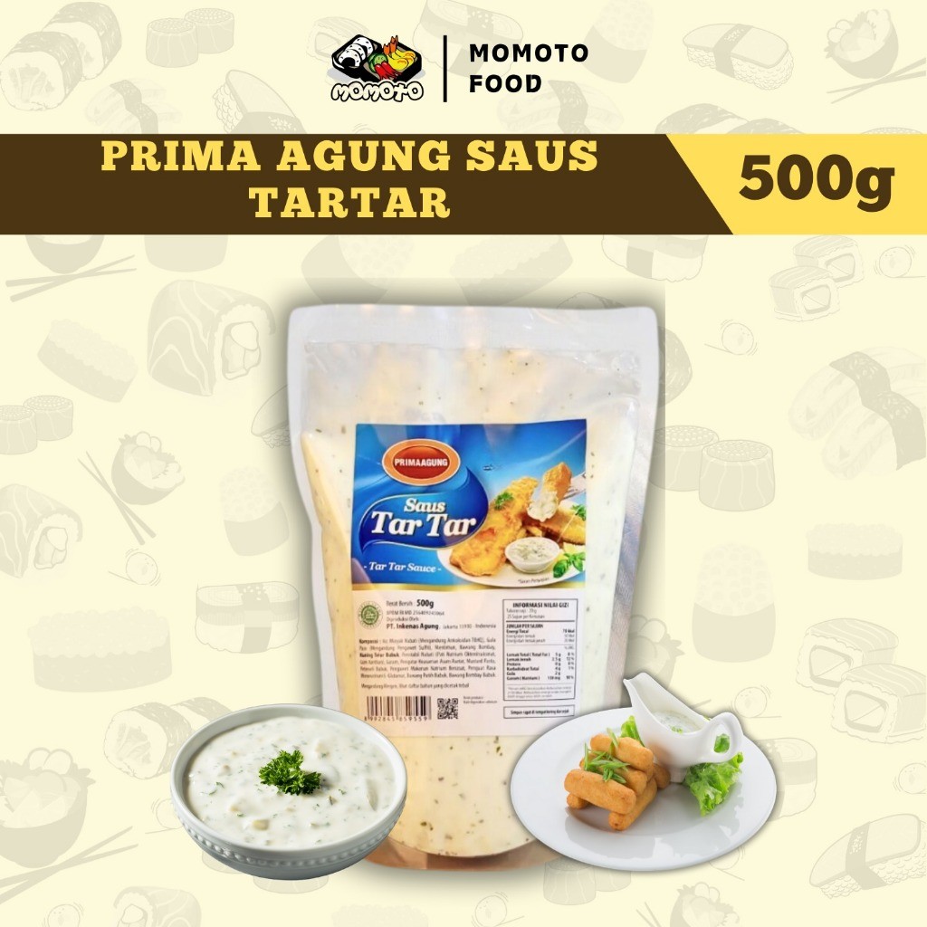 

Saus Tartar Tar Tar 500 gram Prima Agung Halal Saos Instan Dimsum Dipping Sauce