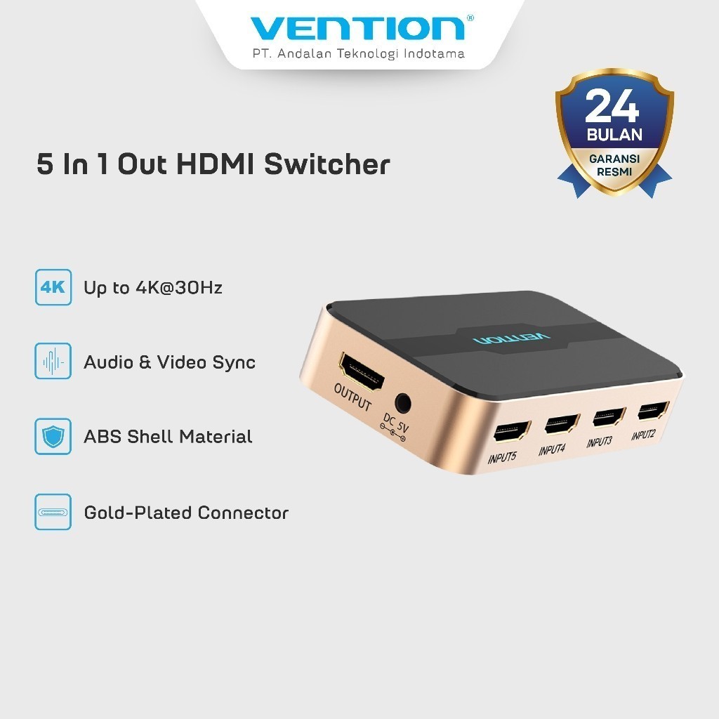 Vention HDMI Switcher 5 in 1 Output - ACD