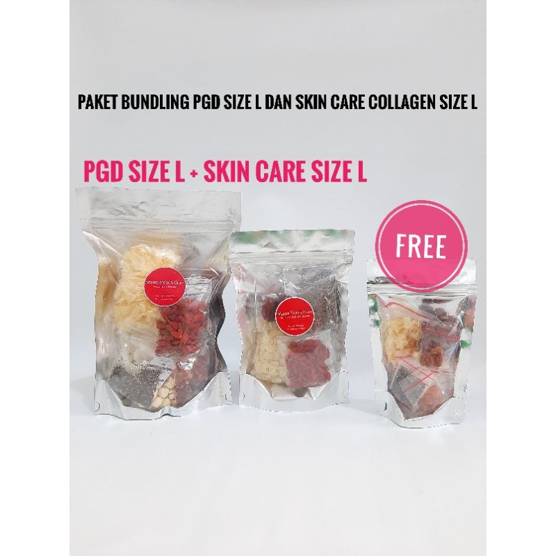 

Paket Bundling Peach Gum Dessert size L dan Skin Care Collagen Dessert Free 1 pack spt gbr