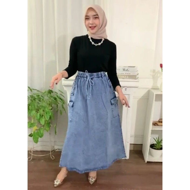 Rok JEANS CARGO / Rok Denim Cargo / Rok Cargo