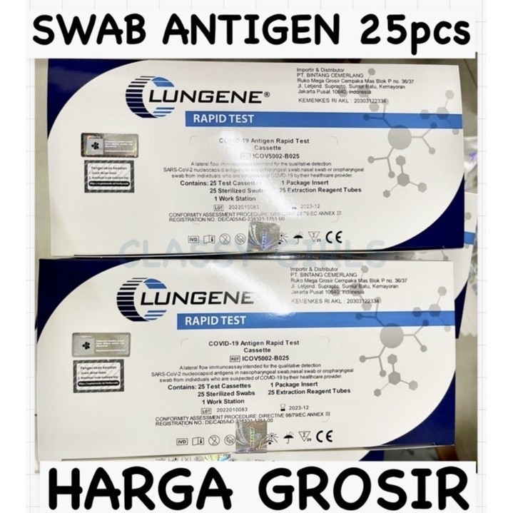 ALAT RAPID TEST SWAB ANTIGEN AKL  - LUNGENE BIRU ECERAN 1 PCS