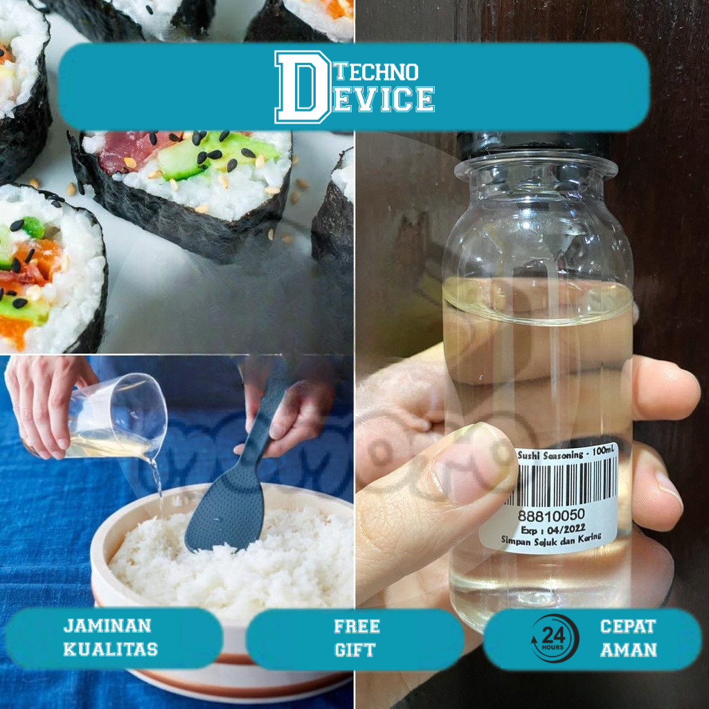 

Cuka Sushi Seasoning 100 ml Halal / Vinegar Cuka Bumbu Nasi Sushi Gimbap Onigiri