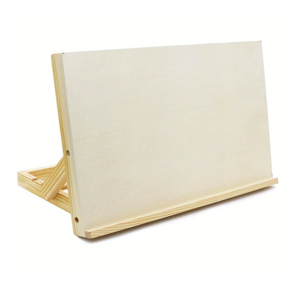 

Foldable Wooden Art Stand With Tilted Writing Board Portable Desktop Painting Easel Drawing Supplies Office School for novice
