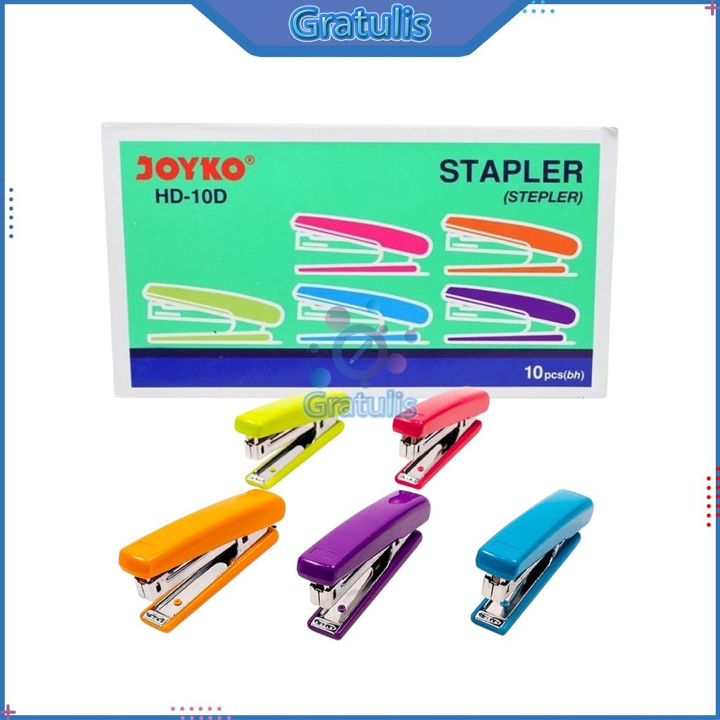 

STAPLER JOYKO HD-10D [1 BOX/10Pcs] / STEPLER HEKTER CLIPS KLIPAN / ALAT PENJEPIT KERTAS HD-10 D 1 PAK