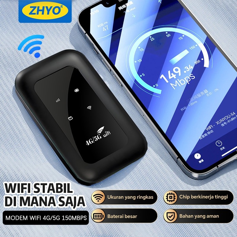 ZHYO Model baru Modem WIFI6 4G/5G Support All Operator SIM card 300 Mbps Modem 4G LTE Modem WIFI Tra