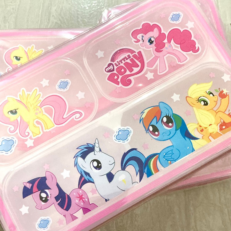 KOTAK MAKAN LITTLE PONY KUDA PONI TEMPAT MAKAN SEKAT BEKAL ANAK SEKOLAH PRINCESS LUNCH BOX SEKAT KAD
