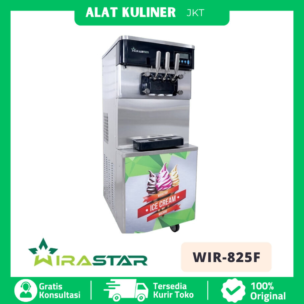 Mesin Es Krim Soft 3 Tuas Wirastar WIR-825F 3 With PreCooling Original