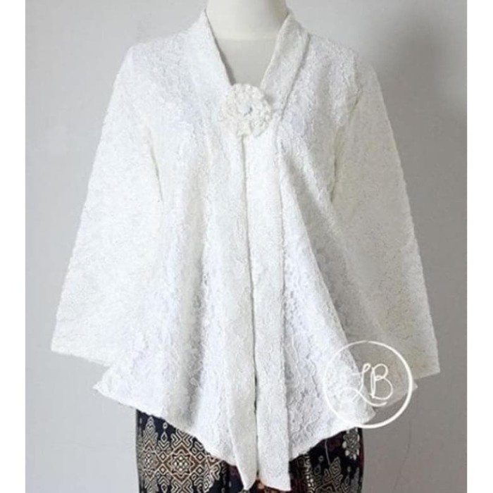 ✨LARIS✨ -ATASAN KEBAYA FLOY KUTU BARU BRUKAT MERAH CABE - Merah, M