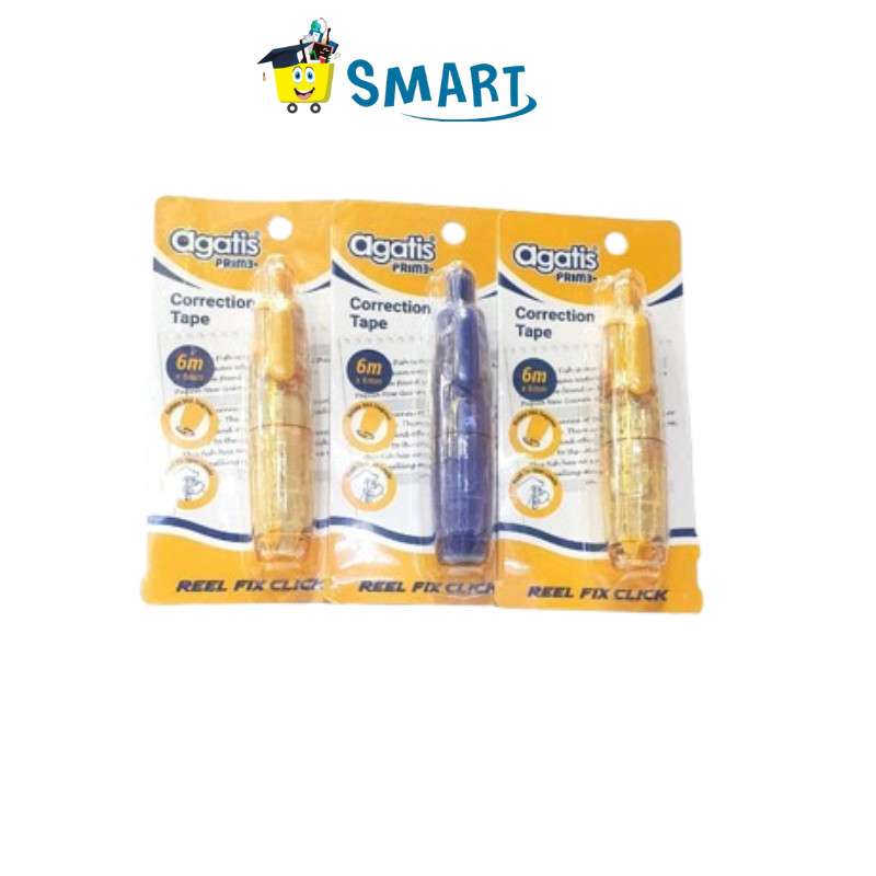 

AGATIS PRIME CLICK CORRECTION TAPE 6MMX6MM