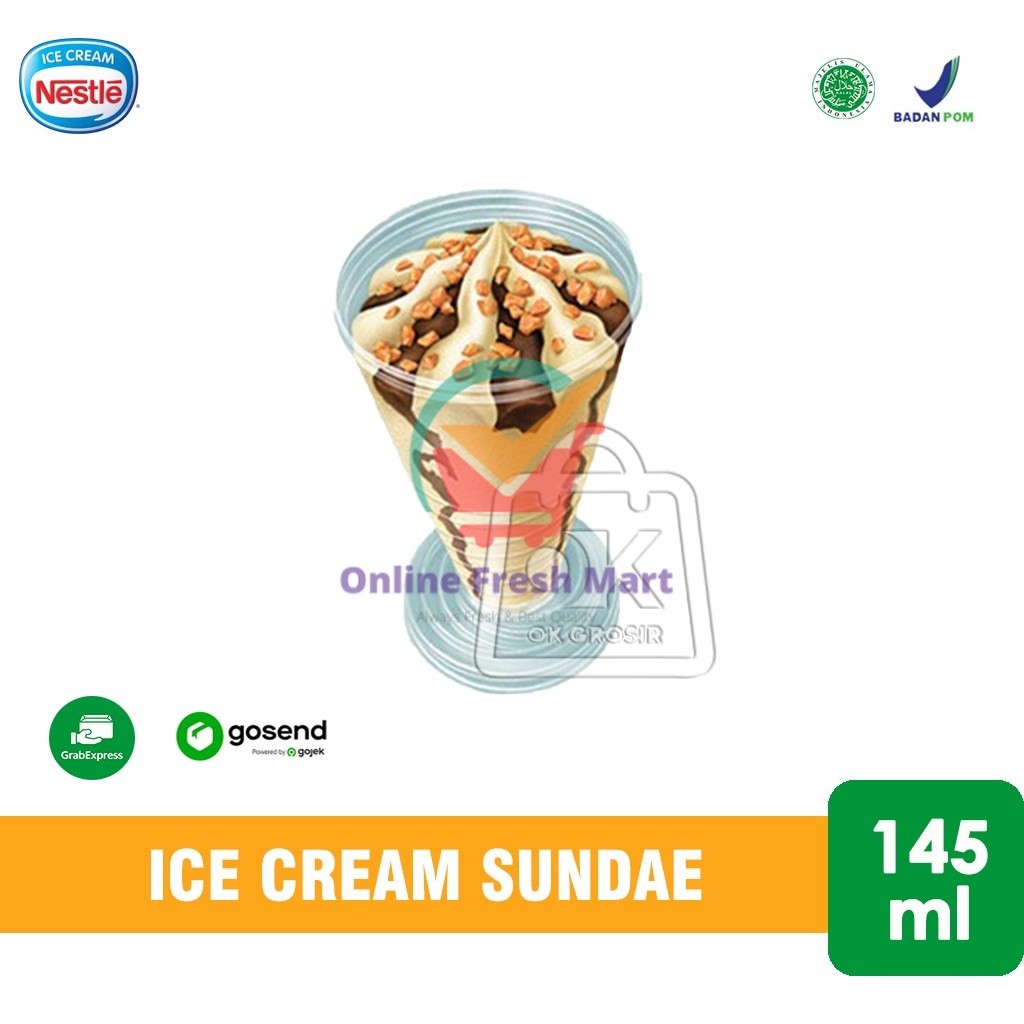 

Ice Cream Nestle Sundae Cup / Es Krim Vanilla 145 ml (KHUSUS INSTANT) - Fasyanita Denpasar
