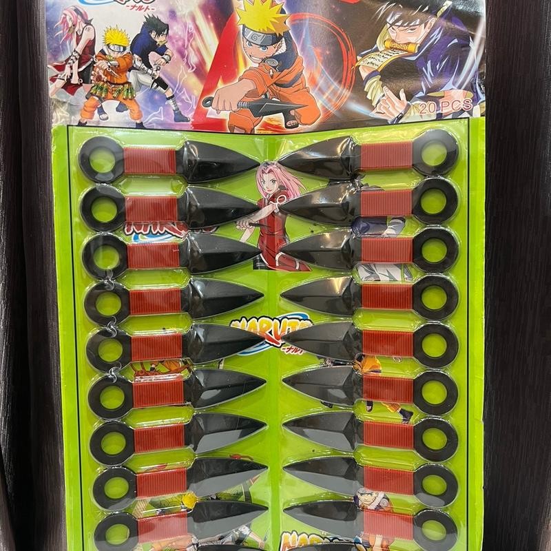 20 PCS MAINAN KUNAI SURIKEN NARUTO / MAINAN PISAU KUNAI NARUTO/ KUNAI NINJA / KUNAI NARUTO / SURIKEN