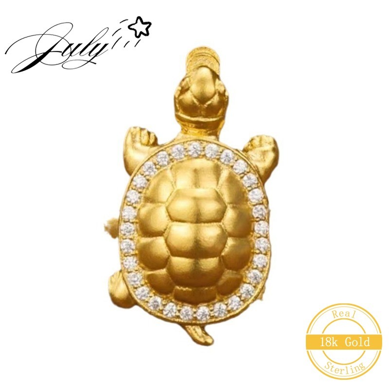 July® Cincin Kumbang Mewah Fashion Cahaya Cincin Pembukaan Berlian Cangkang Penyu Berlapis Emas