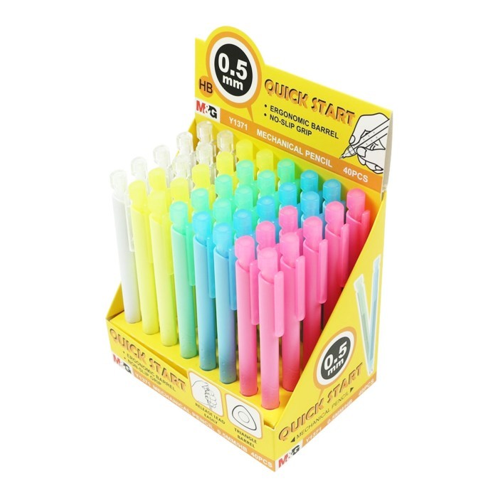 

Pensil Mechanical Quick Start 2B M&G AMPY1371 Pensil 0.5/ 0.7mm Colorfull