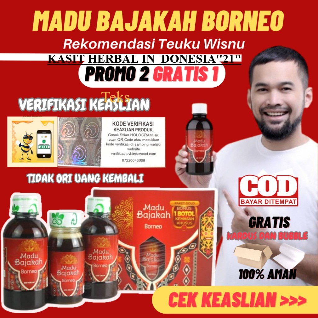 

herbal indonesia 21Madu Bajakah Borneo Teuku Wisnu Ampuh Atasi Benjolan, Kelenjar, Kanker, Miom, Tumor, Kista, Liver, Lambung, Stroke dan Penyakit Kronis Isi 250 Gram