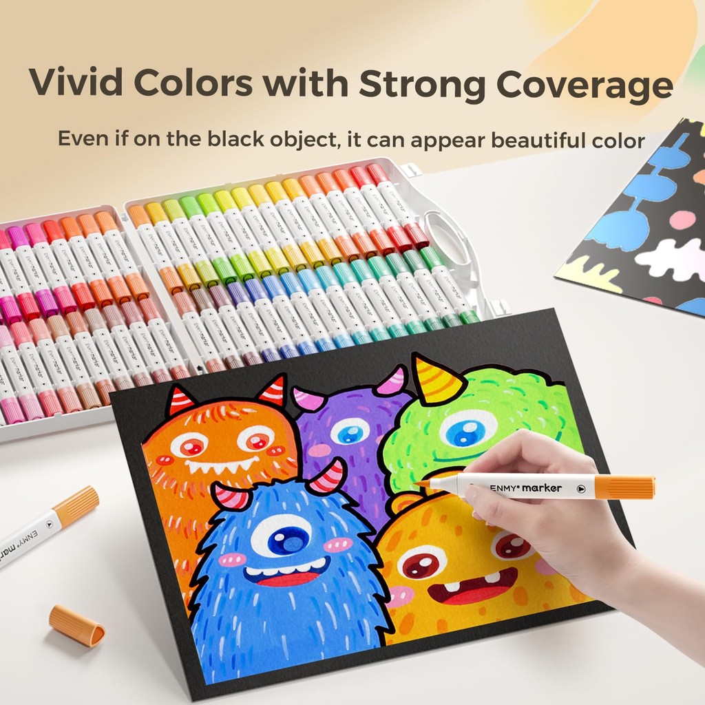 

D3W! Set Marker Akrilik 36/48/60/80 Warna yang Beragam dan Menarik untuk Seni