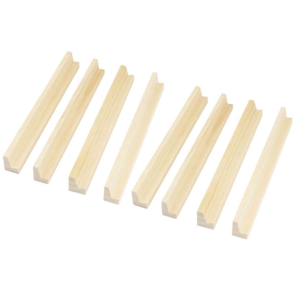 8 Pcs Domino Wood Holders Domino Trays Domino Display Stand Tabletop Accessories Mahjong Domino Tile