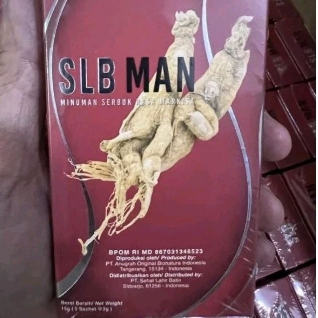 SLB MAN ORIGINAL PENAMBAH STAMINA PRIA DEWASA 1 BOX ISI 10 SACHET