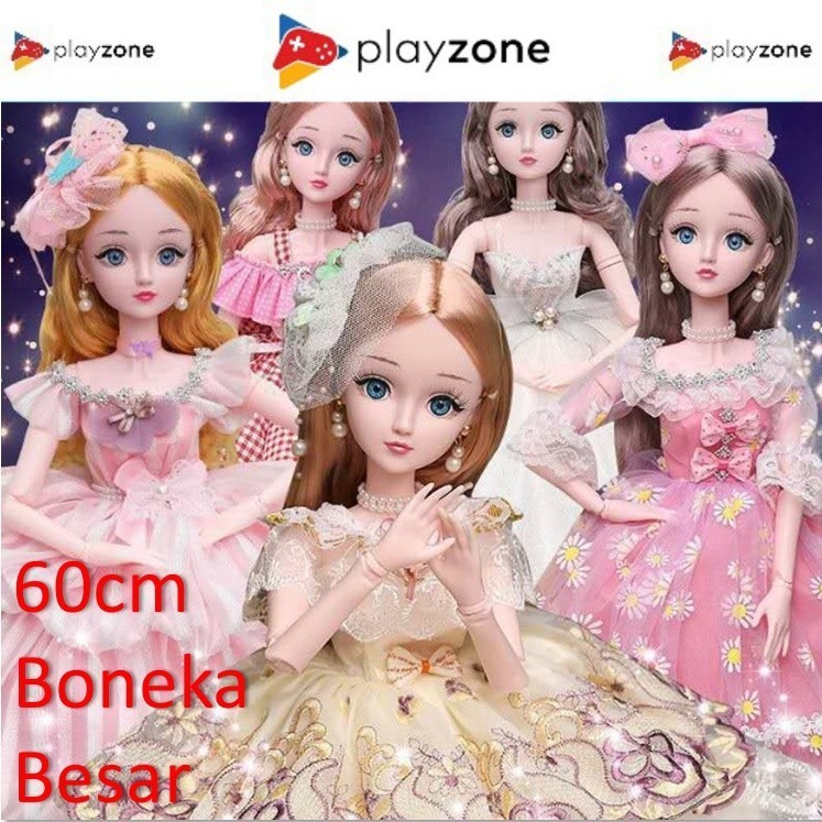 Mainan anak perempuan Boneka BJD doll 60 cm princess set premium