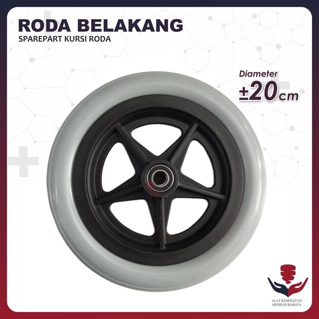 Suku Cadang Roda Belakang Wheel Chair Travelling Sparepart Kursi Roda