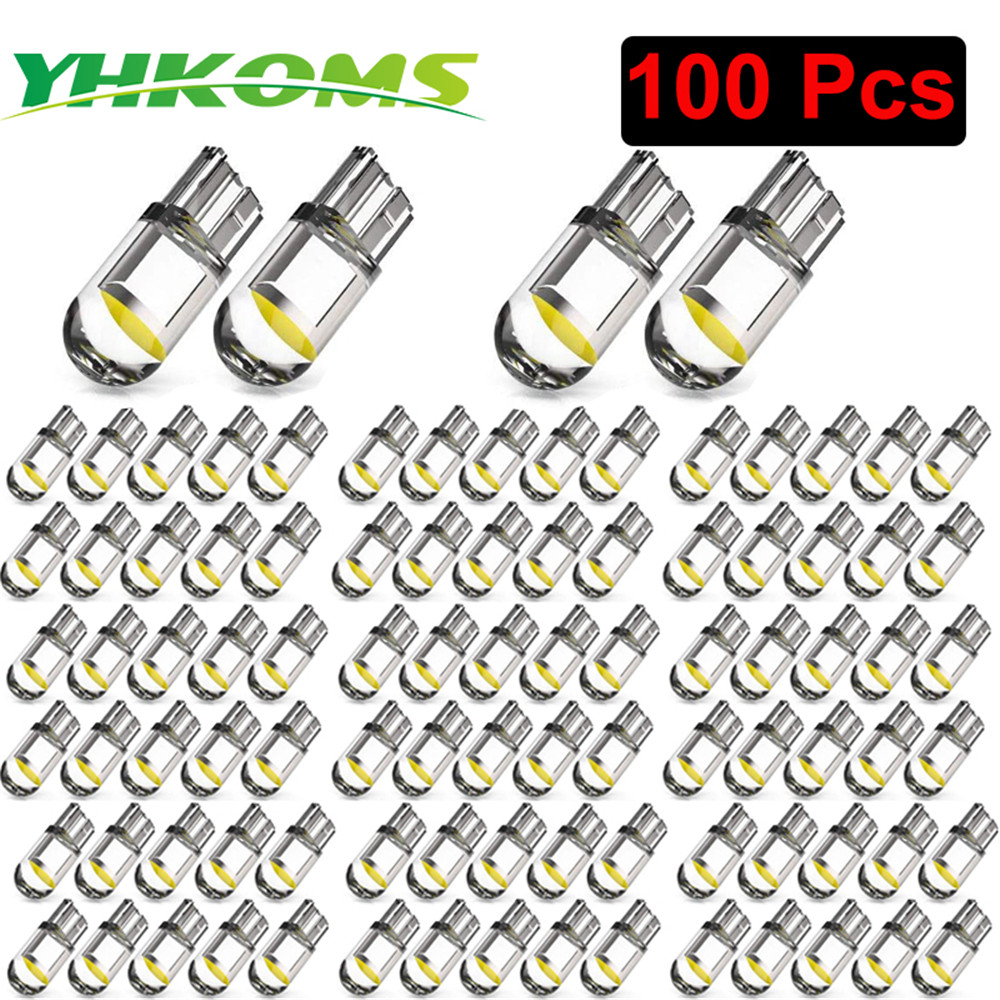 YHKOMS 194 W5W LED T10 LED Bulbs For Car Parking Position Lights Interior Map Dome Trunk Lights 12V 