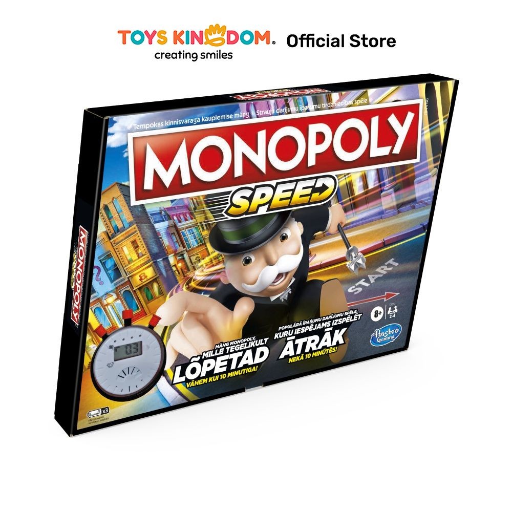 Toys Kingdom Monopoly Speed E7033 Toys Kids Toy Mainan Strategi Anak Papan Permainan Kebersamaan Boa