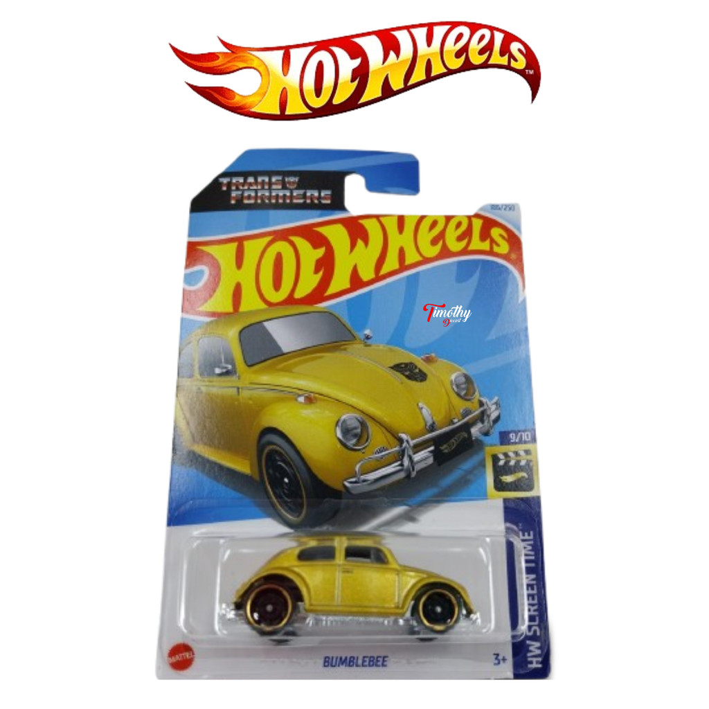 Hot Wheels Volkswagen VW Beetle Bumblebee Transformers Optimus Gold