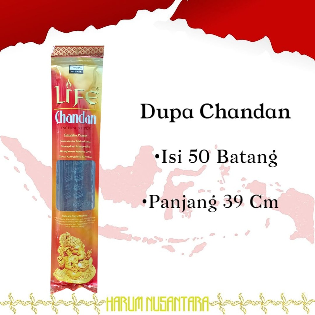 Dupa Chandan Life Isi 50 Batang Hio Cendana Maharaja India