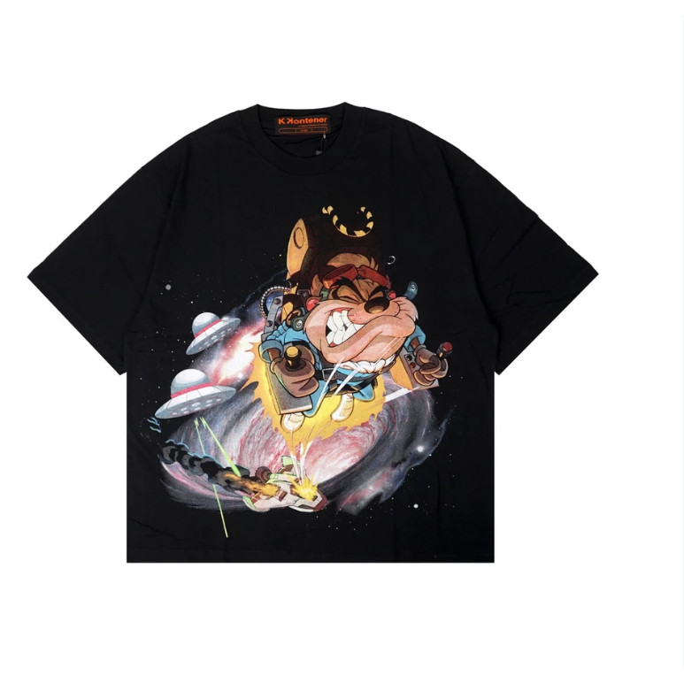 【COD】KKONTENER TAZMANIA OVERSIZE TSHIRT BLACK T-shirt
