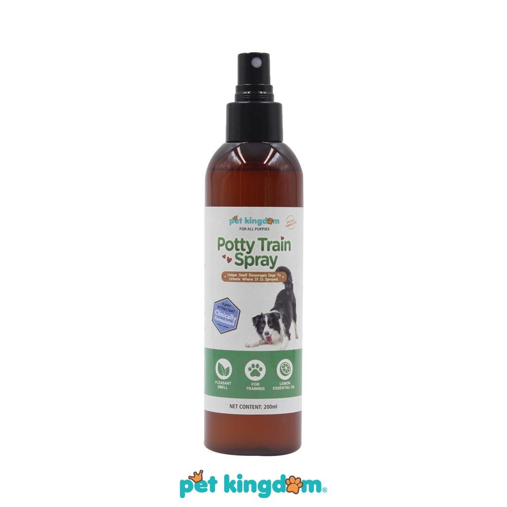 Pet Kingdom 200 ml Semprotan Anjing Potty Train Ptkd Pewangi Kandang Anjing Cage Odor Remover Perlen
