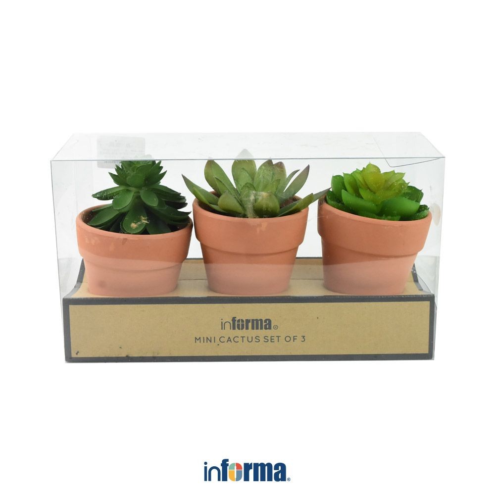 Informa Tanaman Artifisial Sukulen Set 3 Pcs Y27 Tumbuhan Tanaman Buatan Dekorasi Plant Sintetis Paj