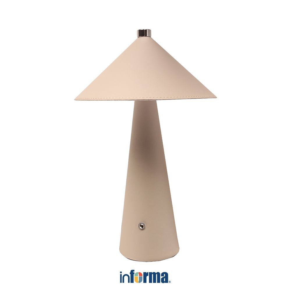 Informa Ciel Lampu Meja Rechargeable - Krem Beige Decorative Table Lamp Lampu Dekorasi Meja Serbagun