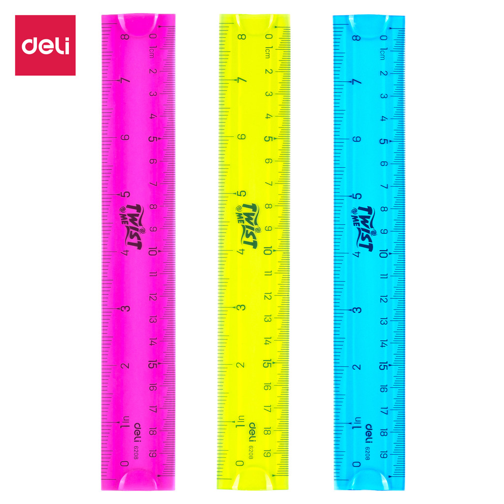 

Deli | Penggaris Lentur (Twistable Ruler) | 20 cm | 6208