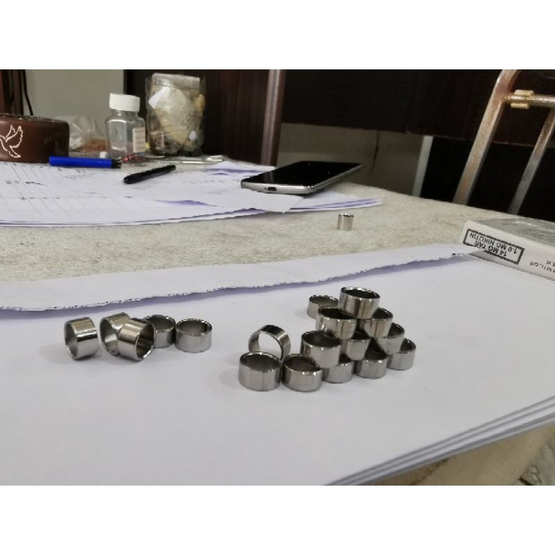 RING MERPATI BAJA POLOS TINGGI 5MM /TANGGUNG KODE BURUNG