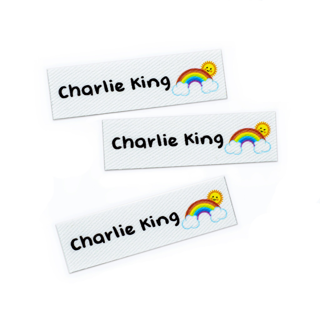 

Custom logo labels, Personalized name tags for children, Iron on label, Custom Clothing Labels, Name Tags(YT066)