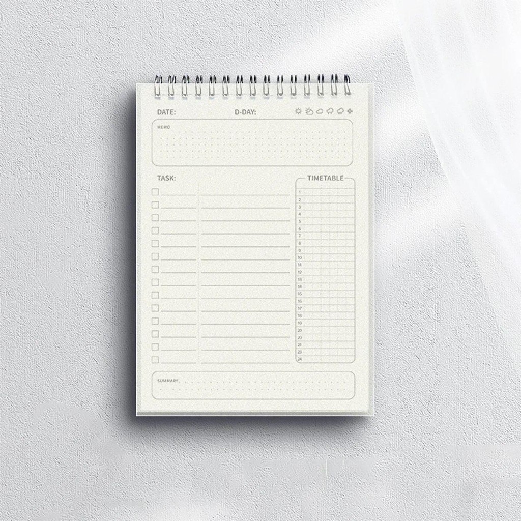

A5 Planner Agenda Spiral Notebook Schedules Daily Plan To Do List Notepad 160 Pages Thick Office School Supplies Stationery