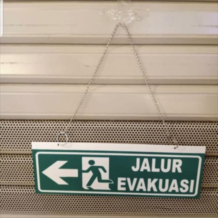 

akrilik 2 sisi Glow In The Dark EXIT