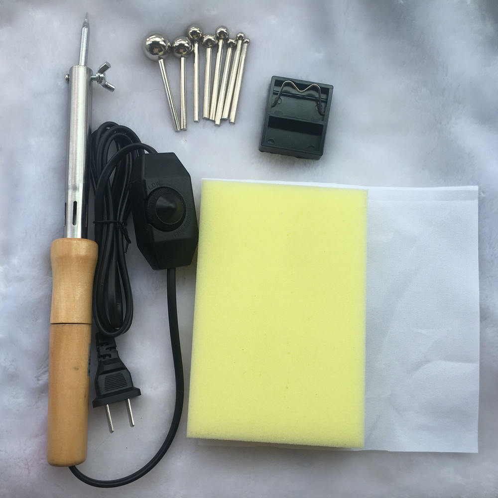 

Fabric Flower Making Tools Electric Iron Velvet Ironing Silk Organza Cloth Leather Flowers Scalding DIY Carving Maker 110/220V