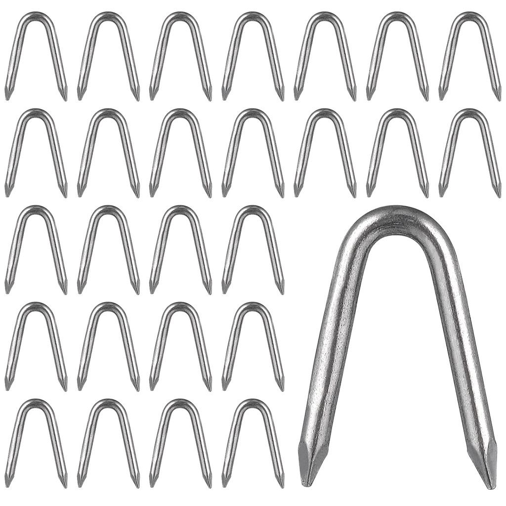 

70 Pcs Fastener Staple Food Fence Nails Fasteners Wire Fencing Iron Garden Pile U-nail for Wood
